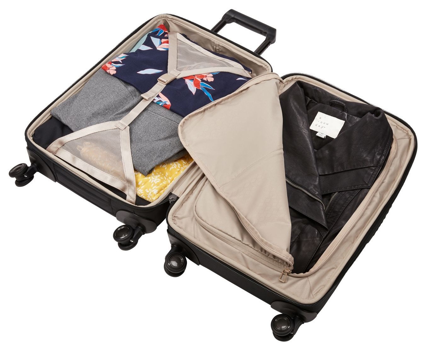 Чемодан на колесах Thule Spira Carry-On Spinner with Shoes Bag (Black) 3204143 (TH 3204143), укр, укр