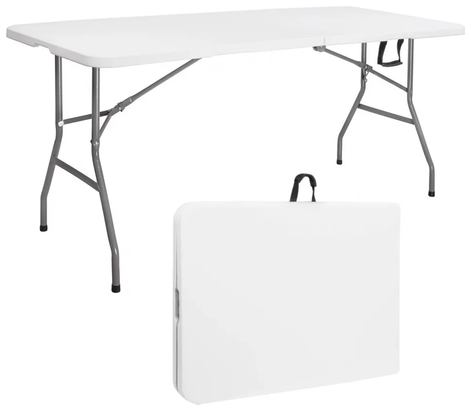 Стіл садовий кейтеринговий Springos 180 x 74 см складний GF0108 White (LFGF0108)