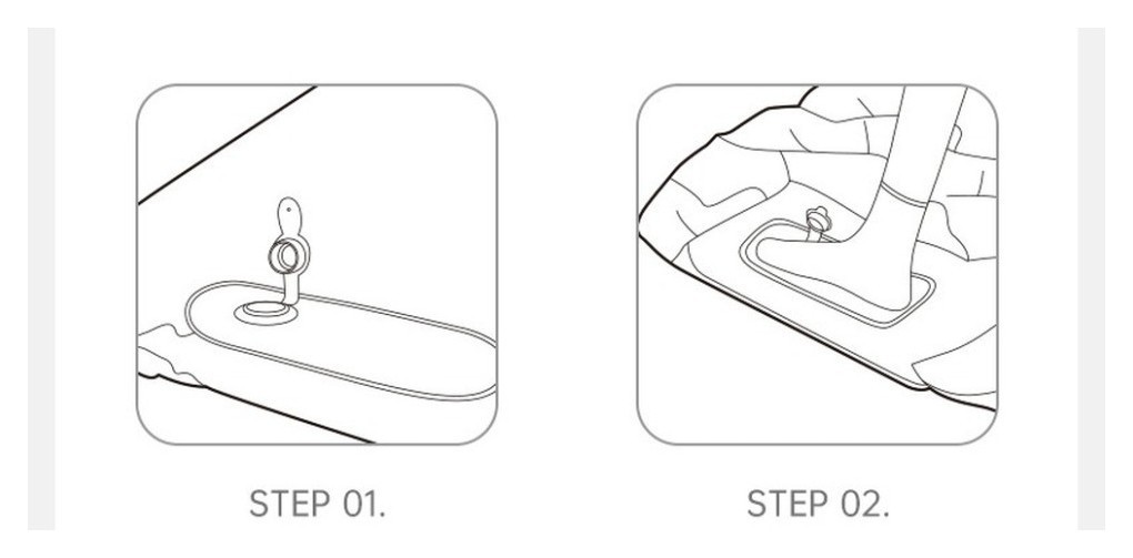 Матрац туристичний надувний одномісний  Naturehike CNK2550WS019, 200х60х6.5 см, зелений із вбудованою помпою для надування, укр, укр