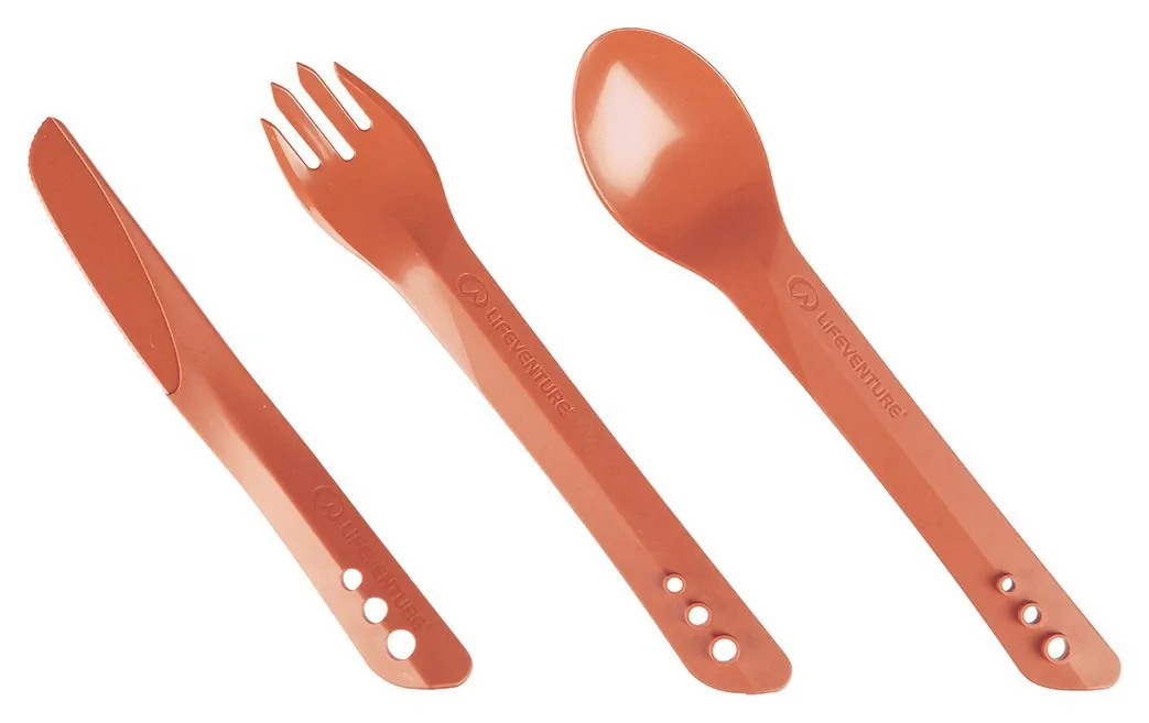 Lifeventure вилка, ложка, ніж Ellipse Cutlery rust (75021)