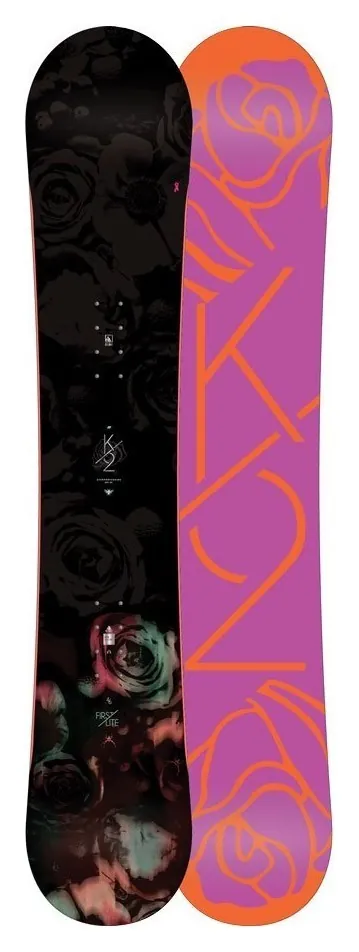 Сноуборд K2 FIRST LITE 142 Black/violet/coral (1150027) (150 см black, coral, violet)
