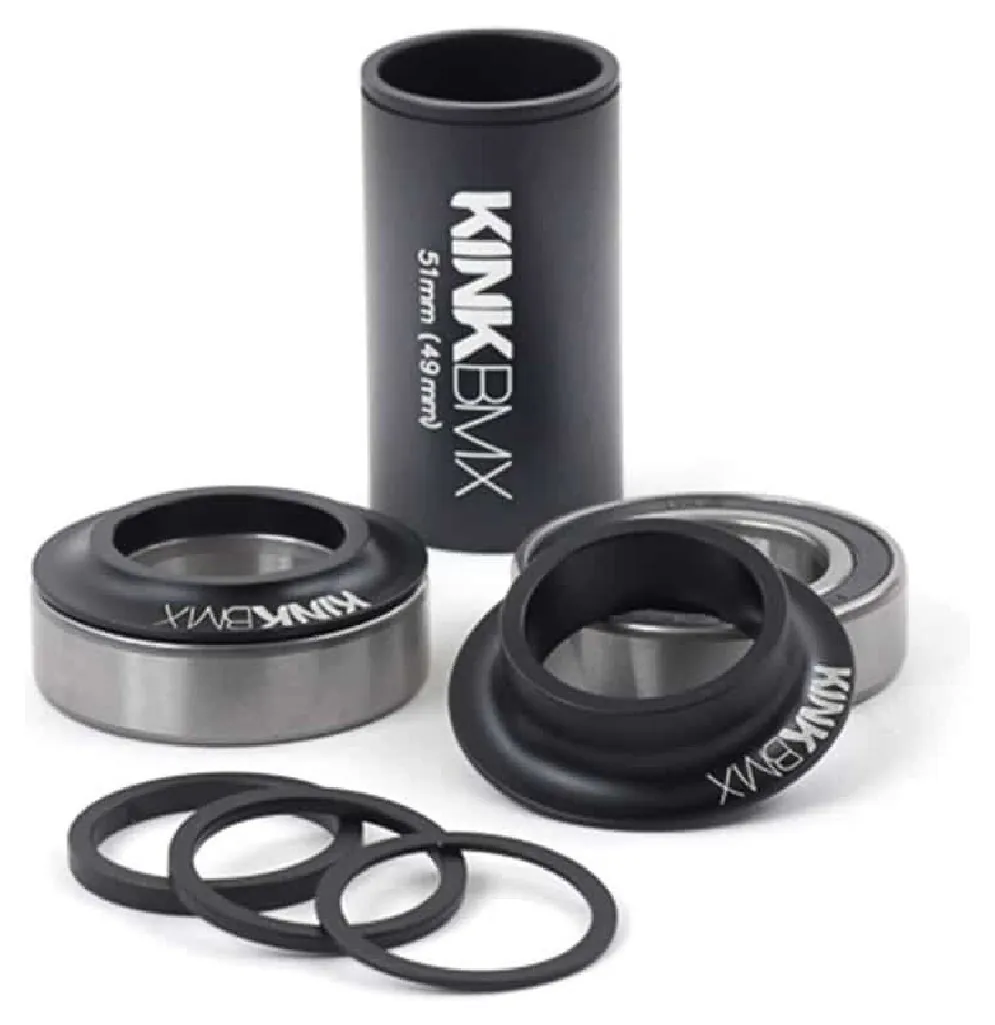 Каретка KINK BMX Mid BB 24 мм чорна (мм чорна)