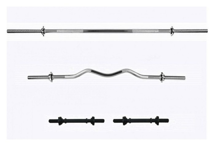 Дві штанги 67 кг із гантелями RN-Sport, укр, укр