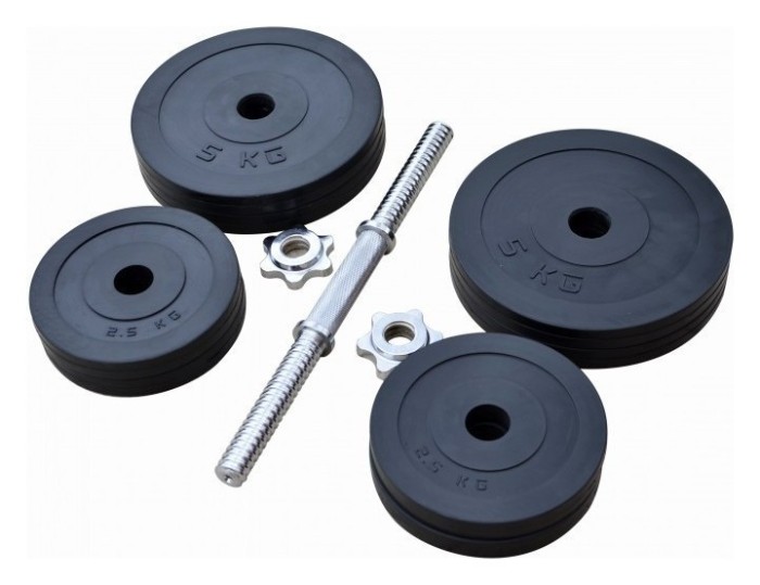 Обгумована гантель 31 кг (RN_OD31)