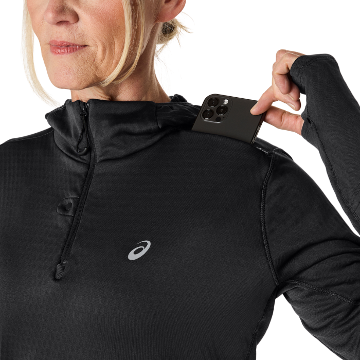 Кофты и толстовки для бега Asics (2012D279) ROAD WINTER LS HOODIE 2026