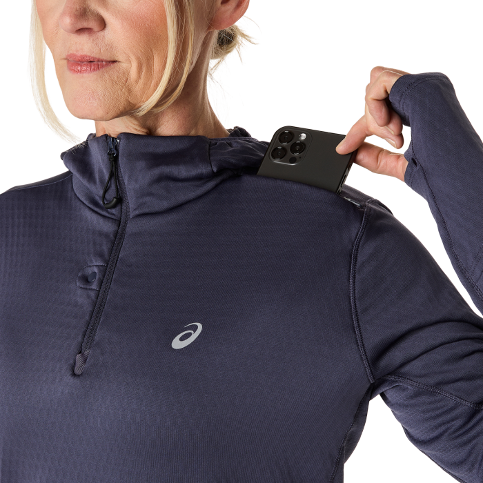 Кофты и толстовки для бега Asics (2012D279) ROAD WINTER LS HOODIE 2026