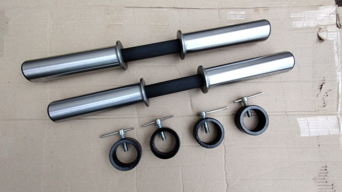 Гантелі гумові олімпійські RN-Sport 2 шт по 51 кг, укр, укр