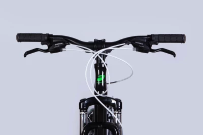 Велосипед AL 26" Formula BLACKWOOD DD FR рама-13" черный с зеленым 2026