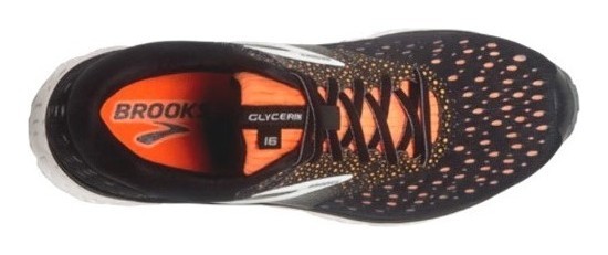 Кросівки чоловічі Brooks GLYCERIN 16 M 41 (8.0US) Black/orange/grey (1102891D069)