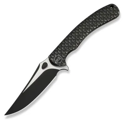 Нож складной туристический Weknife Dracarys, (9.1 см) Böhler M390/титан 6AL4V черный