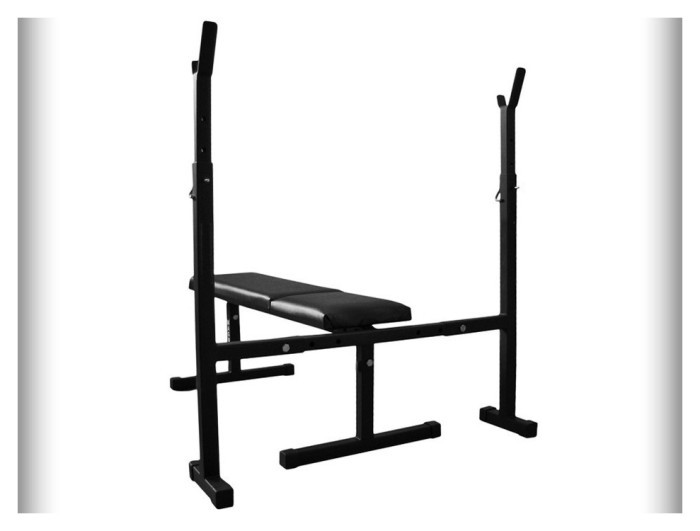 Скамейка для жима + набор штанг 75 кг RN-Sport