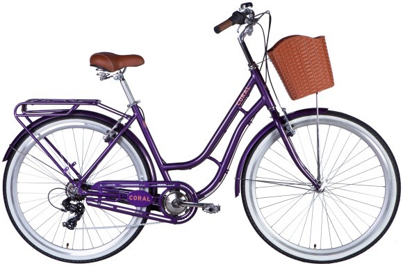 Велосипед AL 28" Dorozhnik CORAL  Vbr FR рама-19" фіолетово-синій 2025, укр