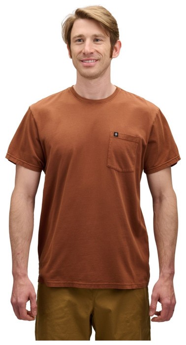 Мужская футболка Black Diamond M Diamond Patch SS Pocket Tee, Clay, L