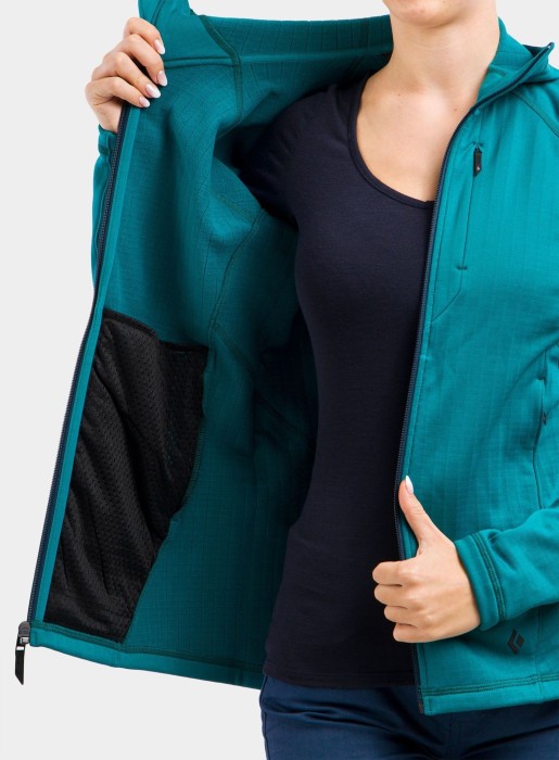 Жіноча флісова кофта з рукавом реглан Black Diamond Factor Hoody, Wild Rose