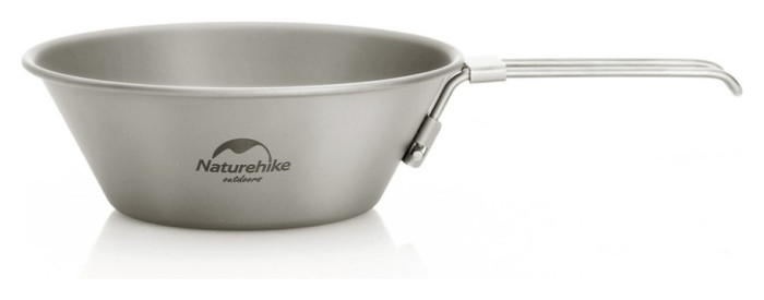 Титанова миска Naturehike NH20CJ004, 300 мл, титан, укр, укр