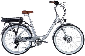Велосипед з електроприводом 26&quot; AL Dorozhnik eRUBY DD FR рама-17&quot; 36B 12.5А*г 500Вт світло-сірий YS 2425 2025