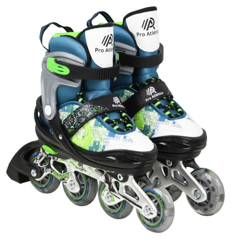 Ролики Maraton 2in1 Pro Atletico зелено-голубые (34-37)