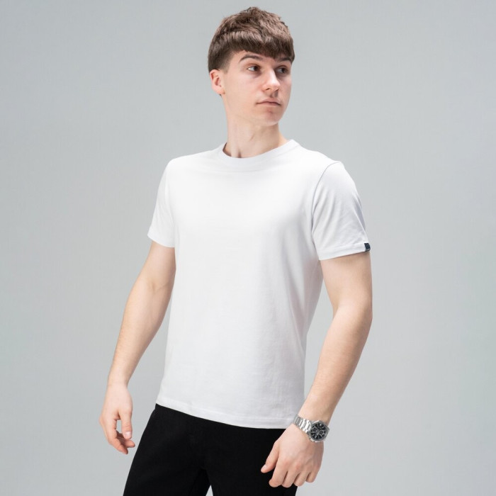 Футболка Slavni чоловіча повсякденна біла, Футболка Slavni Unity чоловіча бавовняна біла, укр, укр