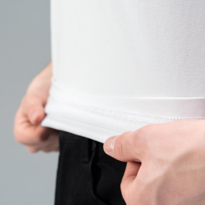 Футболка Slavni чоловіча повсякденна біла, Футболка Slavni Unity чоловіча бавовняна біла, укр, укр