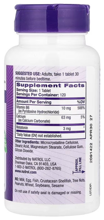 Melatonin 3mg - 120 tabs