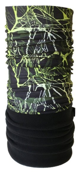 Бандана-бафф многофункциональная Level SPIDERWEB One size Black/green (LSMS21U5M)