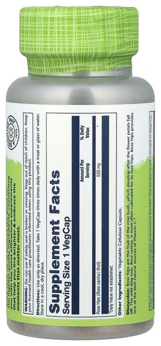 Rose Hips Fruit 550mg - 100 vcaps