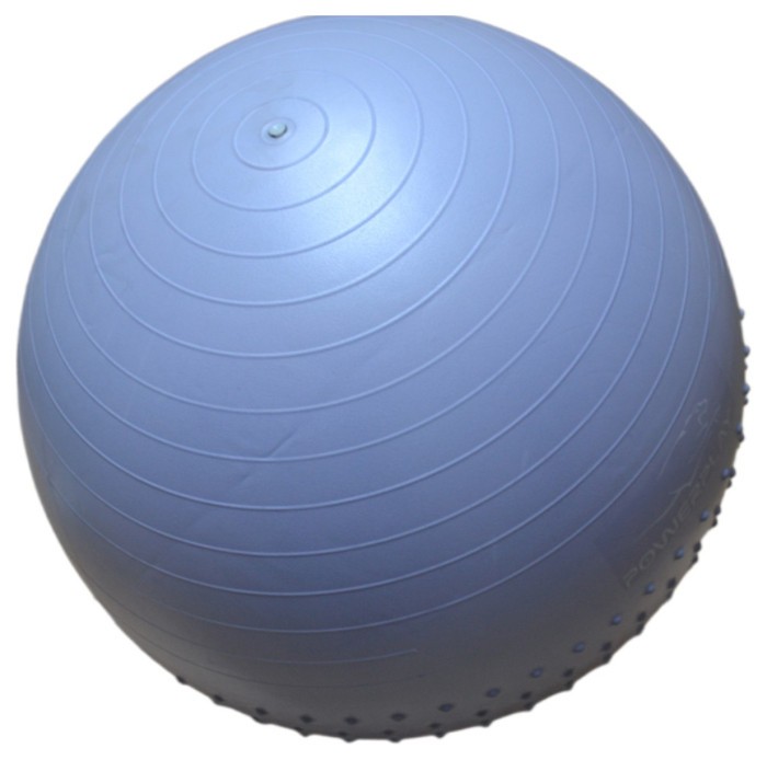 М'яч для фітнесу (фітбол) напівмассажний PowerPlay 4003 Ø75 cm Gymball Sky Blue + помпа