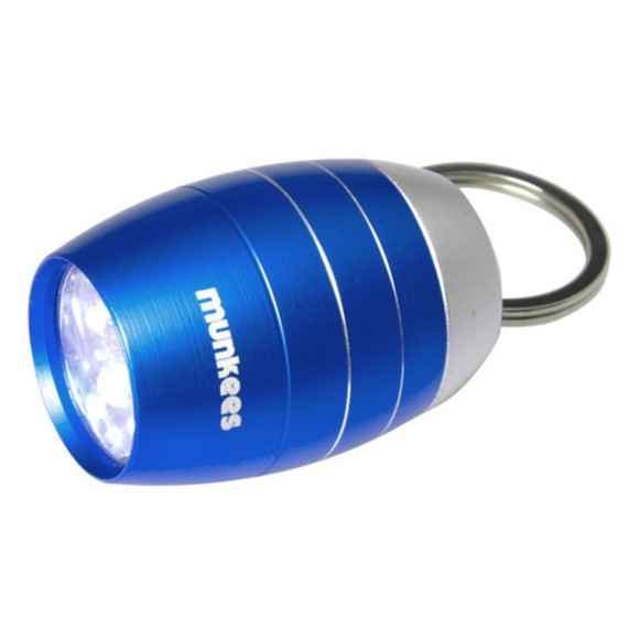 Munkees 1082 брелок-фонарик Cask shape 6-LED Light dark blue