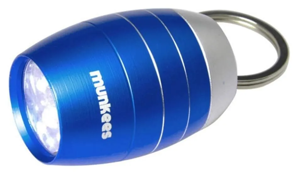 Munkees 1082 брелок-фонарик Cask shape 6-LED Light dark blue (1082-DB)