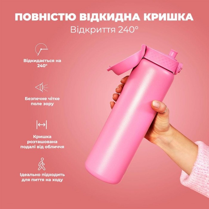 Картофель для воды металлический вакуумный ION8 920 мл. Vacuum Insulated, Rose Bloom