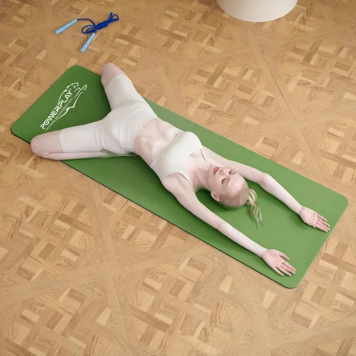Коврик для йоги та фітнесу PowerPlay 4150 TPE Premium Performance Mat Зелений (183x61x0.6 см.)