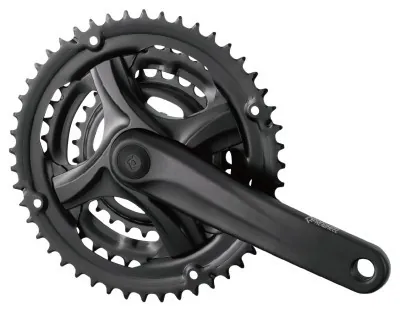 Комплект шатунов PROWHEEL TY-CM90, (8S/7S), 170mm, 48/38/28T black