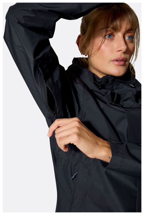 Мембранна куртка жіноча Rab Downpour Jacket Wmns, Watermelon, 8
