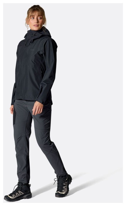Мембранна куртка жіноча Rab Downpour Jacket Wmns, Watermelon, 8