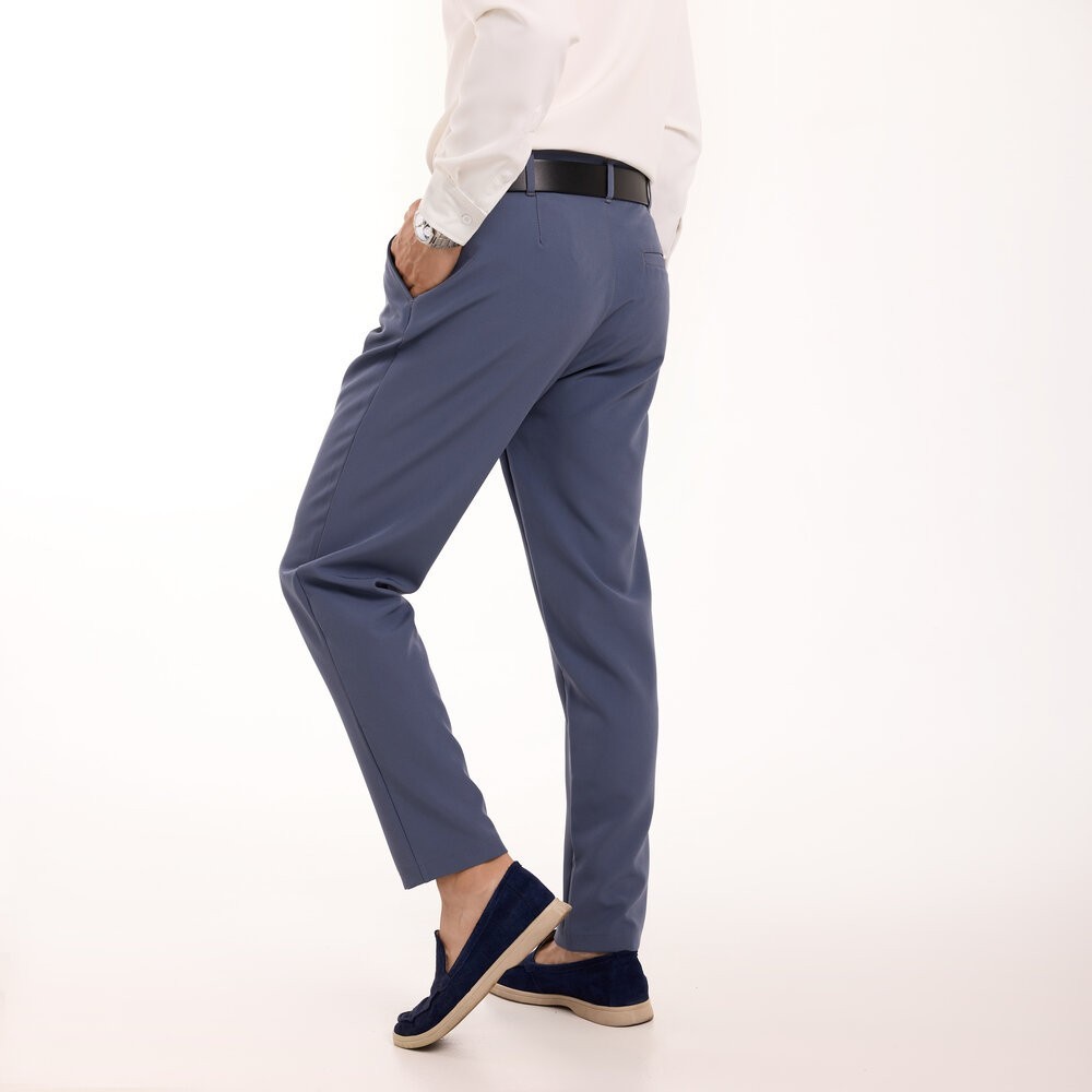 Антрацит темно серые мужские брюки смарт-кежуал со стрелками Pobedov Legend