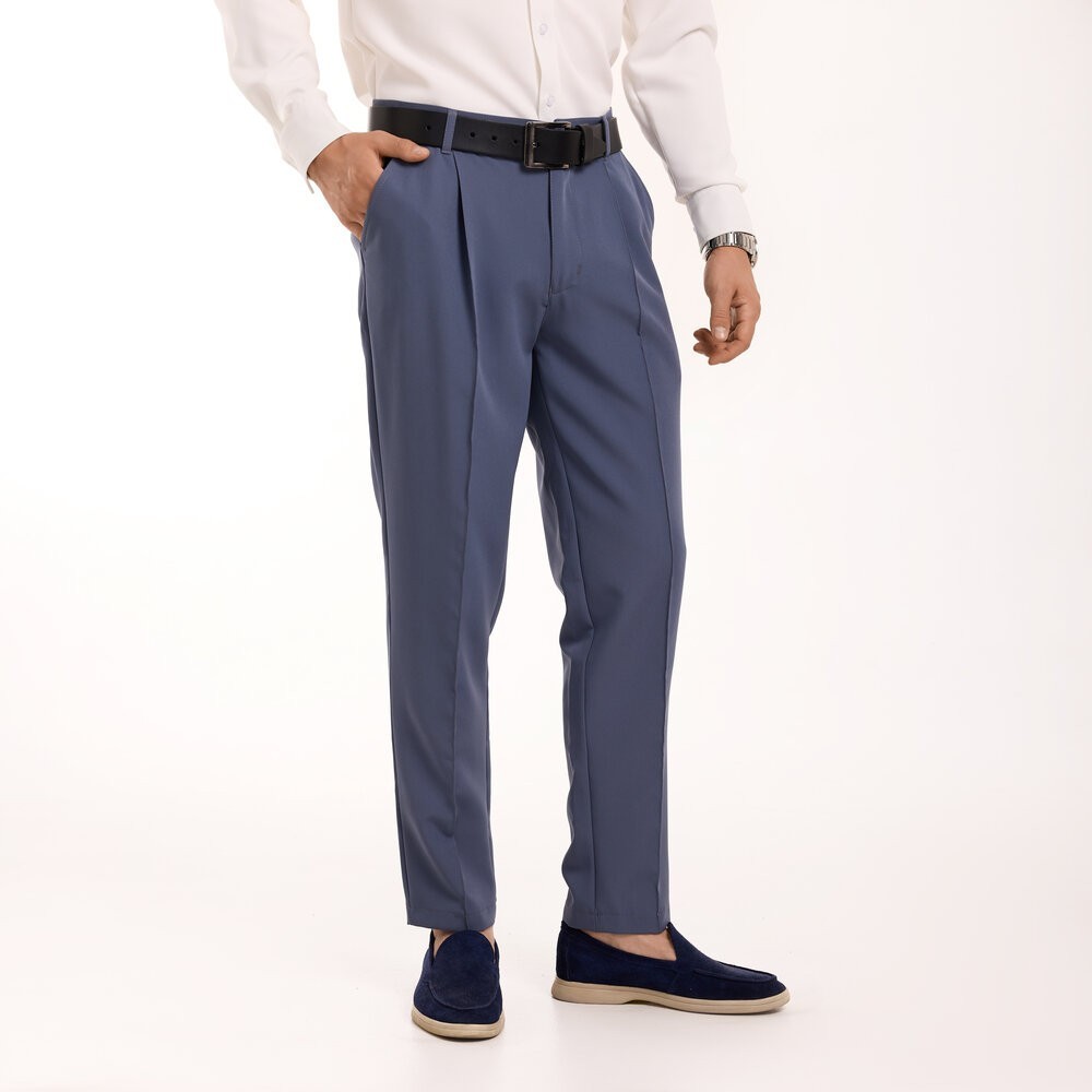 Антрацит темно серые мужские брюки смарт-кежуал со стрелками Pobedov Legend