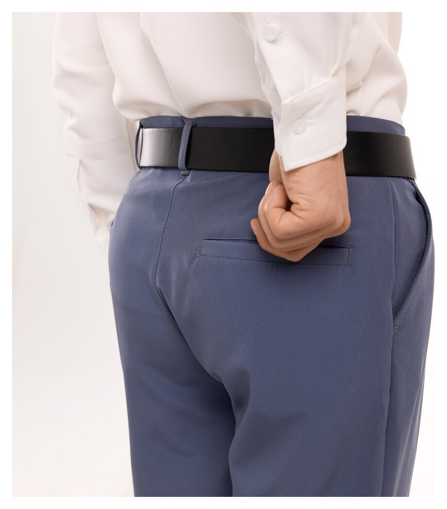 Антрацит темно серые мужские брюки смарт-кежуал со стрелками Pobedov Legend