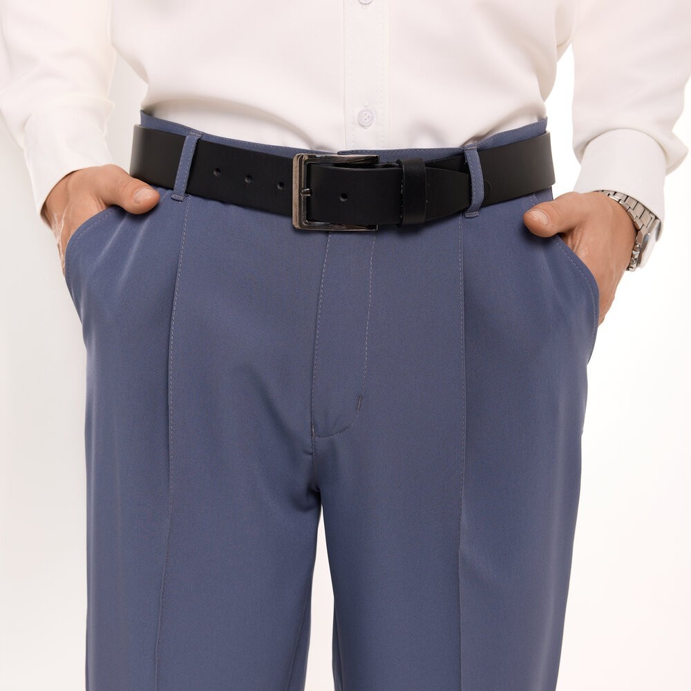 Антрацит темно серые мужские брюки смарт-кежуал со стрелками Pobedov Legend