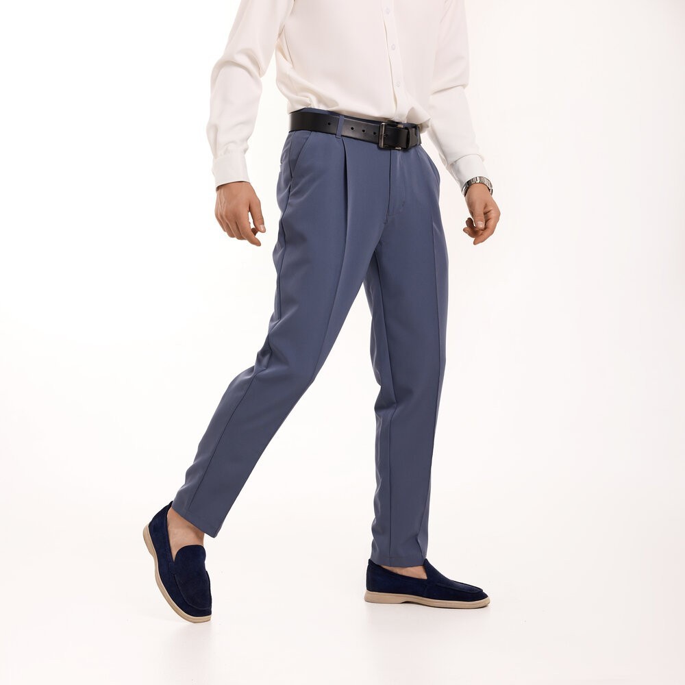 Антрацит темно серые мужские брюки смарт-кежуал со стрелками Pobedov Legend