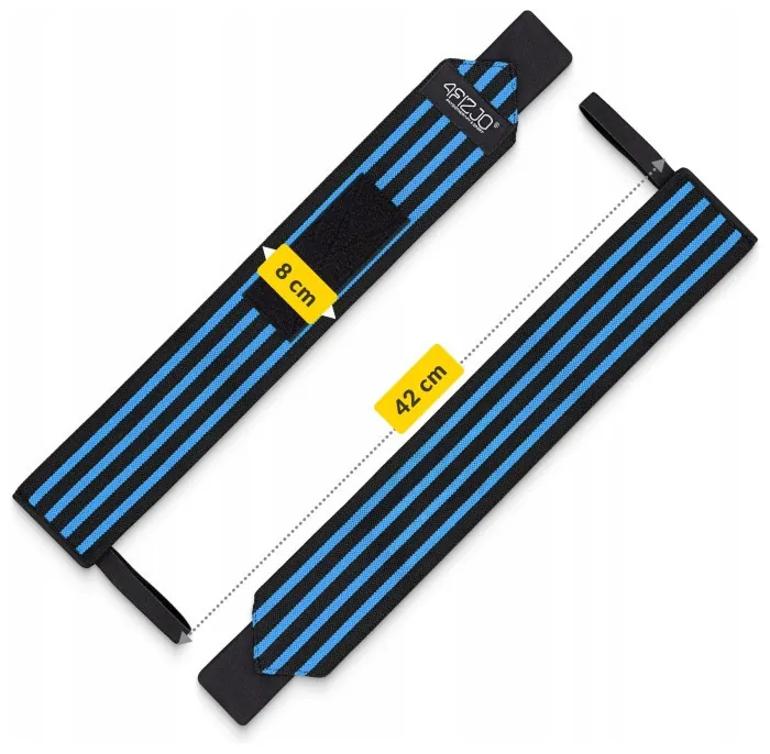 Бинты для запястий (кистовые бинты) 4FIZJO Wrist Wraps Black/Blue (P-5907739317445)