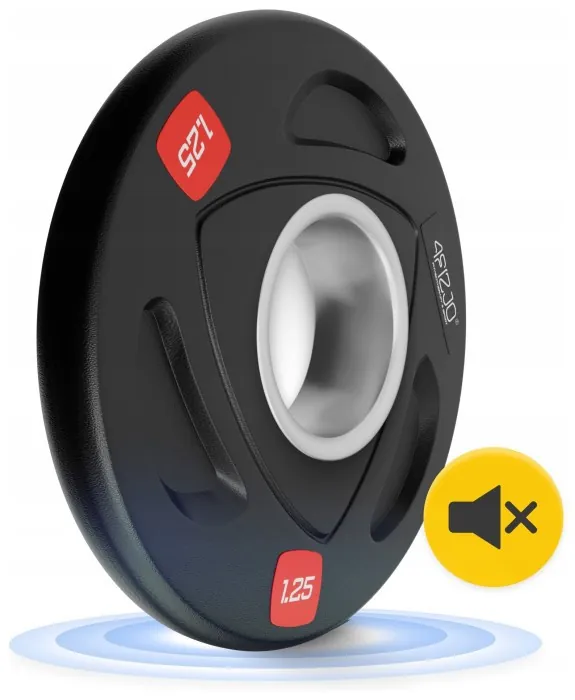 Диск олімпійський 4FIZJO 2 x 1.25 кг 51 мм металевий, прогумований Black (P-5905973401258)