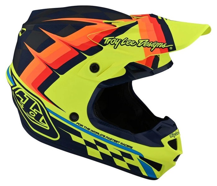 МотоШолом TLD SE4 POLYACRYLITE [WARPED YELLOW] L