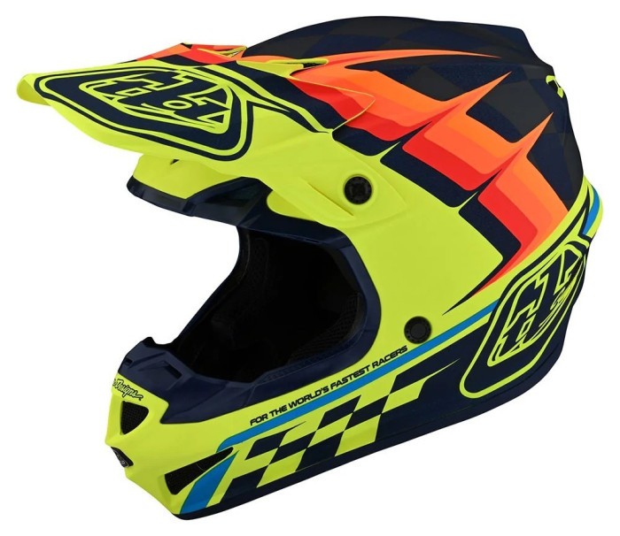 МотоШолом TLD SE4 POLYACRYLITE [WARPED YELLOW] L