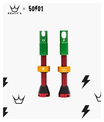 Ніпелі Peaty's x 50to01 Tubeless Valves, 42mm, Rasta