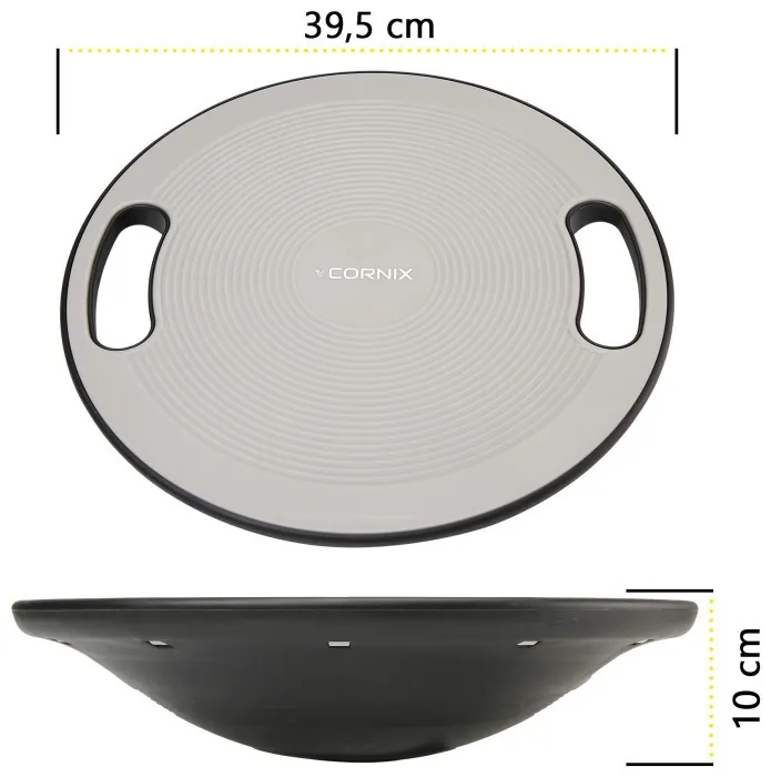 Балансировочная платформа Cornix круглая, пластиковая XR-0443 Grey/Black