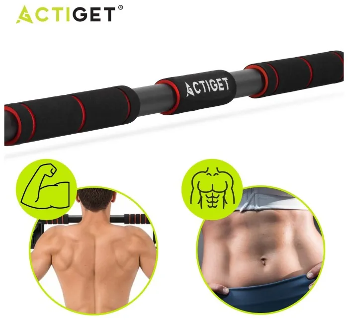 Турник раздвижной Actiget 82-130 см ACT0166 Black/Red