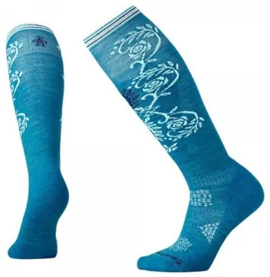 Шкарпетки жіночі Smartwool PhD Ski Light Pattern Glacial Blue, р. S