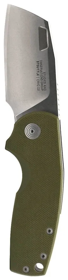 Розкладний ніж SOG Stout FLK, OD Green/Stonewash (SHM_SOG 14-03-11-57)