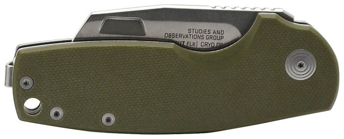 Розкладний ніж SOG Stout FLK, OD Green/Stonewash