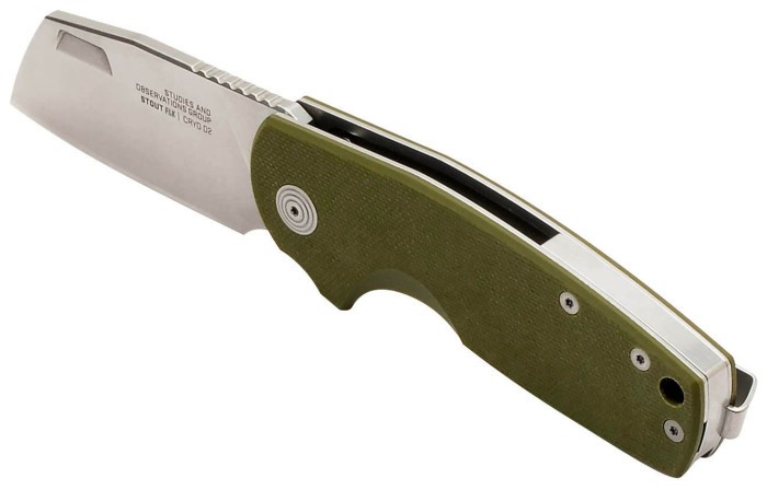 Розкладний ніж SOG Stout FLK, OD Green/Stonewash